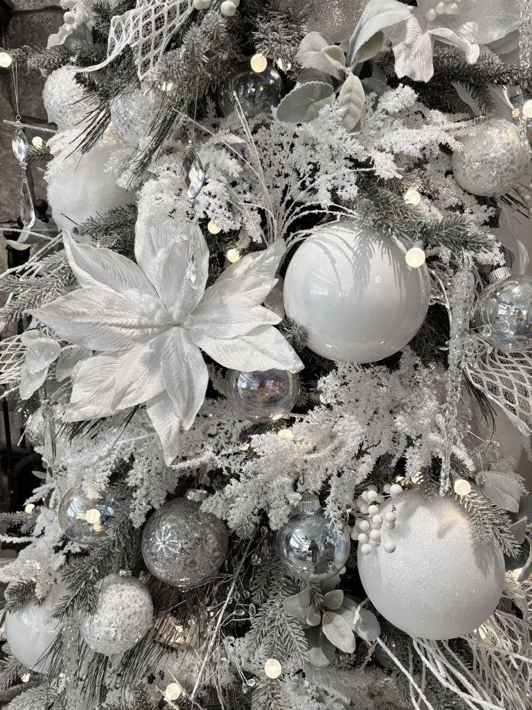 Elegant burgundy and gold Christmas decor